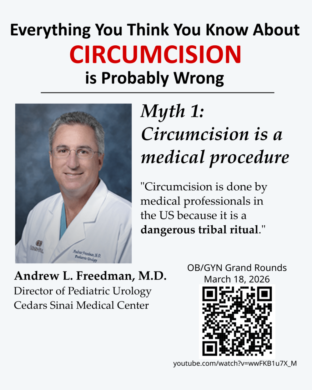 Experts on Circumcision: “Not a Medical Procedure”
